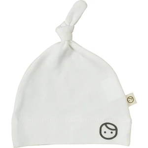 Little Gusto Düğümlü Yenidoğan Şapka Beyaz Organik Pamuk