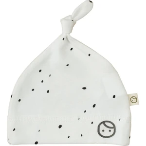 Little Gusto Düğümlü Yenidoğan Şapka Cosmos Beyaz Organik Pamuk