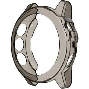 Garmin Fenix 5x Plus ile Uyumlu Silikon Kenar Koruyucu Siyah Kılıf