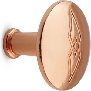 Baklavalı Düğme Çekmece Dolap Kapak Kulpu Kulbu Bakır Metal Kulp