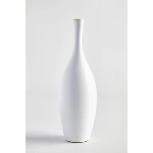 Beyaz Dar Ağızlı Seramik Vazo