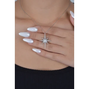 925 Ayar Gümüş Sirius Yıldızı Kolye