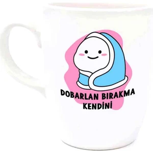 Palto Tasarım Dobarlan Bırakma Kendini Krem Oval Kupa