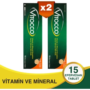 Vitocco Vitamin ve Mineral Kompleksi 15 Efervesan Tablet 2 Adet - Abdi İbrahim