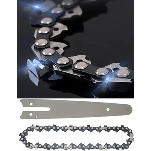 Akülü Dal Budama 18,5 Cm(Büyük Boy Tümüne Uyumlu) Yedek Zincir ve Yedek Pala 2'li Set