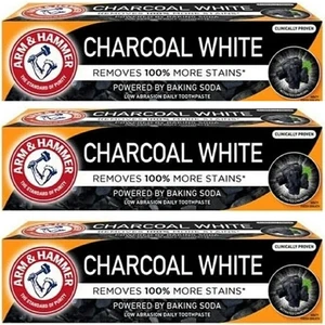 Arm & Hammer Kömür Beyaz Charcoal White Diş Macunu 75 ml x 3 Adet