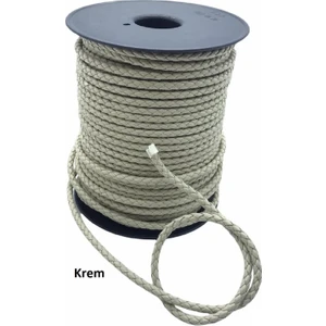 Bileklik ve Anahtarlık Için Yuvarlak Örgü Suni Deri Kordon 5mm 1 Metre