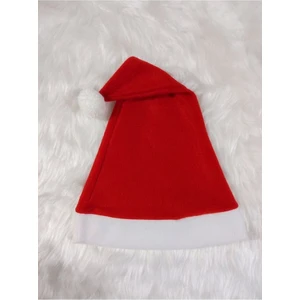Elvin Aksesuar Kırmızı Polar Yılbaşı Noel Baba Şapkası Yetişkin