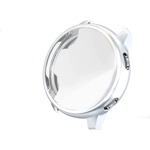 Samsung Active 2 44 mm ile Uyumlu Tam Kaplama Silikon Koruyucu Kılıf (Gümüş)