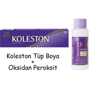 Koleston Tüp Boya 50 Ml - 9.0 Sarı + 30 Vol Oksidan Peroksit
