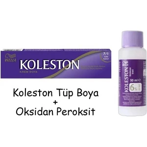 Koleston Tüp Boya 50 Ml - 7.1 Küllü Kumral + 20 Vol Oksidan Peroksit