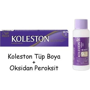 Koleston Tüp Boya 50 Ml - 66.46 Aşk Alevi + 30 Vol Oksidan Peroksit