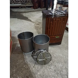 Pres İş Alttan Havalı Kovalı Uyuyan Soba-Kömür Sobası-Odun Sobası Kovalı