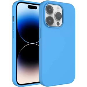 Case 4U Apple iPhone 14 Pro Max Kılıf 3D Lansman Silinebilir Yüzey Sert Kivi Kapak Mavi