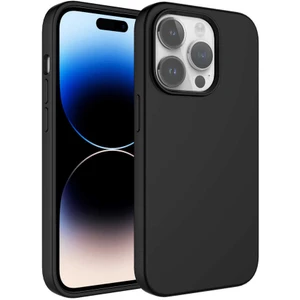 Case 4U Apple iPhone 14 Pro Max Kılıf 3D Lansman Silinebilir Yüzey Sert Kivi Kapak Siyah