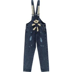 Civil Girls Kız Çocuk Salopet 10-13 Yaş Koyu Mavi