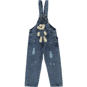 Civil Girls Kız Çocuk Salopet 2-5 Yaş Mavi