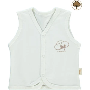 Civil Baby Bebek  Yelek 0-12 Ay Ekru