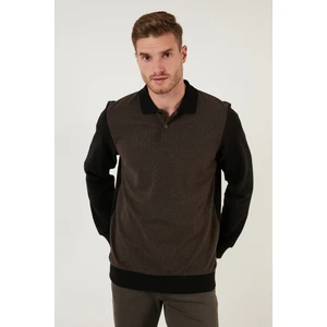 Pamuklu Regular Fit Düğmeli Polo Yaka Sweat Erkek Sweat 5905211