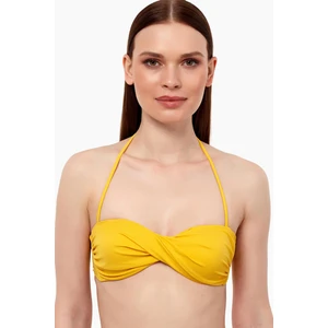 63508 Sarı Burgu Straplez Bikini Üstü