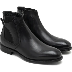 Delmar Siyah Erkek Deri Bot