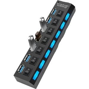7 Port USB Çoklayıcı Süper Hızlı 2.0 7 Adet Bağlantı Noktalı USB Çoğaltıcı Veri Şarj Kablosu USB Coklayıcı 3.0