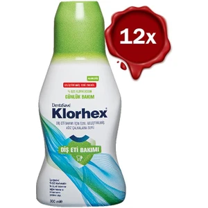 Klorhex Günlük Bakım Ağız Çalkalama Suyu 300 ml x 12