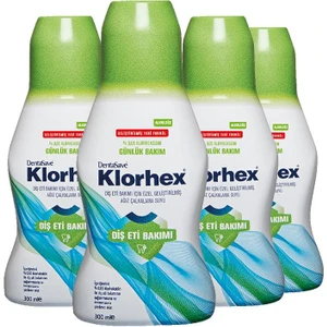 Klorhex Günlük Bakım Ağız Çalkalama Suyu 300 Ml X 4
