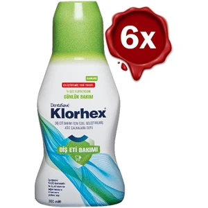 Klorhex Günlük Bakım Ağız Çalkalama Suyu 300 Ml X 6
