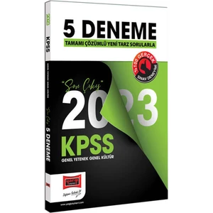Yargı Yayınevi KPSS 2023 Genel Kültür ve Genel Yetenek 5 Deneme Sınavı Ciltsiz 208 Sayfa