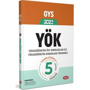 Data Yayınları GYS Yükseköğretim Üst Kuruluşları 5 Deneme Sınavı 2023