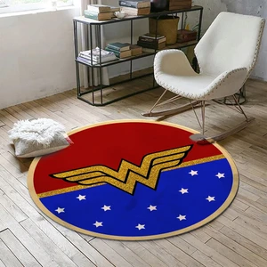 Nesa_Decor Wonder Women Kız Geç Odası Simli Süper Kahraman Halısı