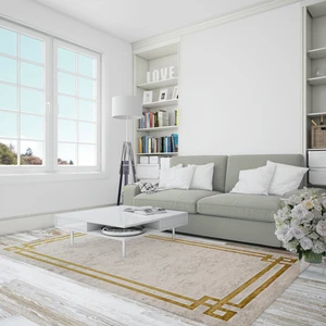 Nesa_Decor Dijital Baskı, Kaymaz Taban, Yıkanabilir, Dekoratif Halı