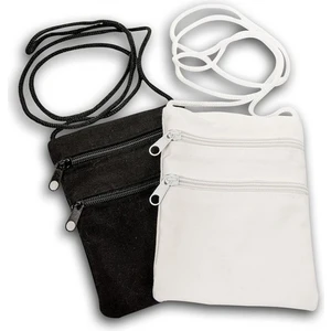 Berat Hac Boyun Cüzdanı Çift Fermuarlı - 3 Adet - Beyaz Renk