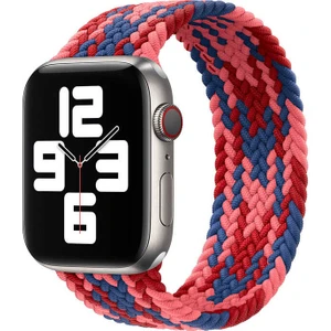 Apple Watch 40MM Wiwu Braided Solo Loop Contrast Color Medium Saat Kordon Kayış Bileklik