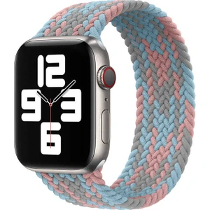 Apple Watch 40MM Wiwu Braided Solo Loop Contrast Color Medium Saat Kordon Kayış Bileklik