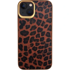 Apple iPhone 13 Kılıf Kajsa Glamorous Serisi Leopard Combo Kapak