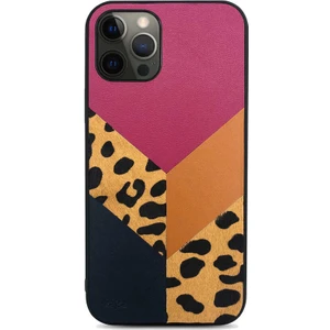 Apple iPhone 12 Pro Max Kılıf Kajsa Glamorous Serisi Leopard Combo Kapak
