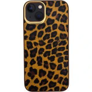 Apple iPhone 13 Kılıf Kajsa Glamorous Serisi Leopard Combo Kapak