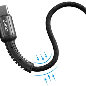 D38 Type-C USB Kablo 2A Hızlı Şarj Kablosu 120 cm Data Kablo Halat Tasarım
