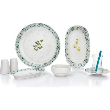 Schafer Charlotte Kahvaltı Takımı-32 Parça-Yeşil Fiyatı