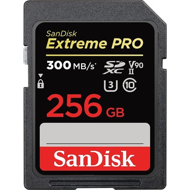 Sandisk Extreme Pro 256GB 300/260MB/S Sdxc Uhs-Iı U3 V90 Fiyatı