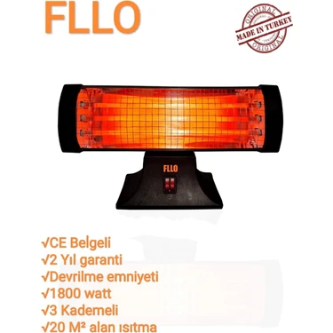 Fllo Elektrikli Mini Isıtıcı 1800W