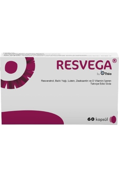 THEA Resvega Resveratrol, Balık Yağı,vitaminler ve Mineraller Içeren Takviye Edici Gıda 60 Kapsül