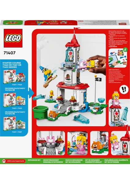 LEGO Super Mario# Cat Peach Kostümü ve Donmuş Kule Ek Macera Seti 71407 (494 Parça)