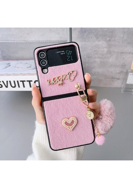 Samsung Galaxy Z Flip 3 Kendin Yap Aşk Peluş Kolye Cep Telefonu Kılıfları (Yurt Dışından) indirimleri