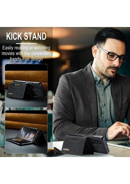 For Samsung Galaxy Z Fold 3 Magnetik Saçmalık Cüzdanı Cep Telefonu Kılıfları (Yurt Dışından)