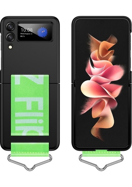 For Samsung Galaxy Z Flip 4 Macaroon Kıpırdama Sağ Plastik Cep Telefonu Kılıfları Kılıflar (Yurt Dışından)