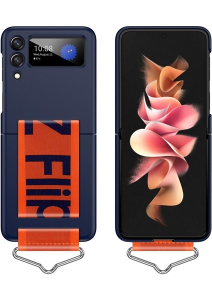 For Samsung Galaxy Z Flip 4 Macaroon Kıpırdama Sağ Plastik Cep Telefonu Kılıfları Kılıflar (Yurt Dışından)