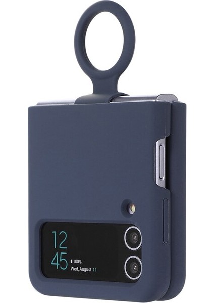 Z Flip 3 Case İçin Samsung Galaxy Z Flip 3 Parmak Yüzükü Liquid Silica Gel silicone Koruma Mobil Telefon Davaları Cep Telefonu Kılıfları (Yurt Dışından) fiyatları